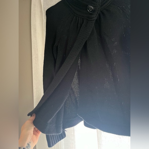 Black Old Navy Cowl Neck Sweater Cardigan - Picture 1 of 5